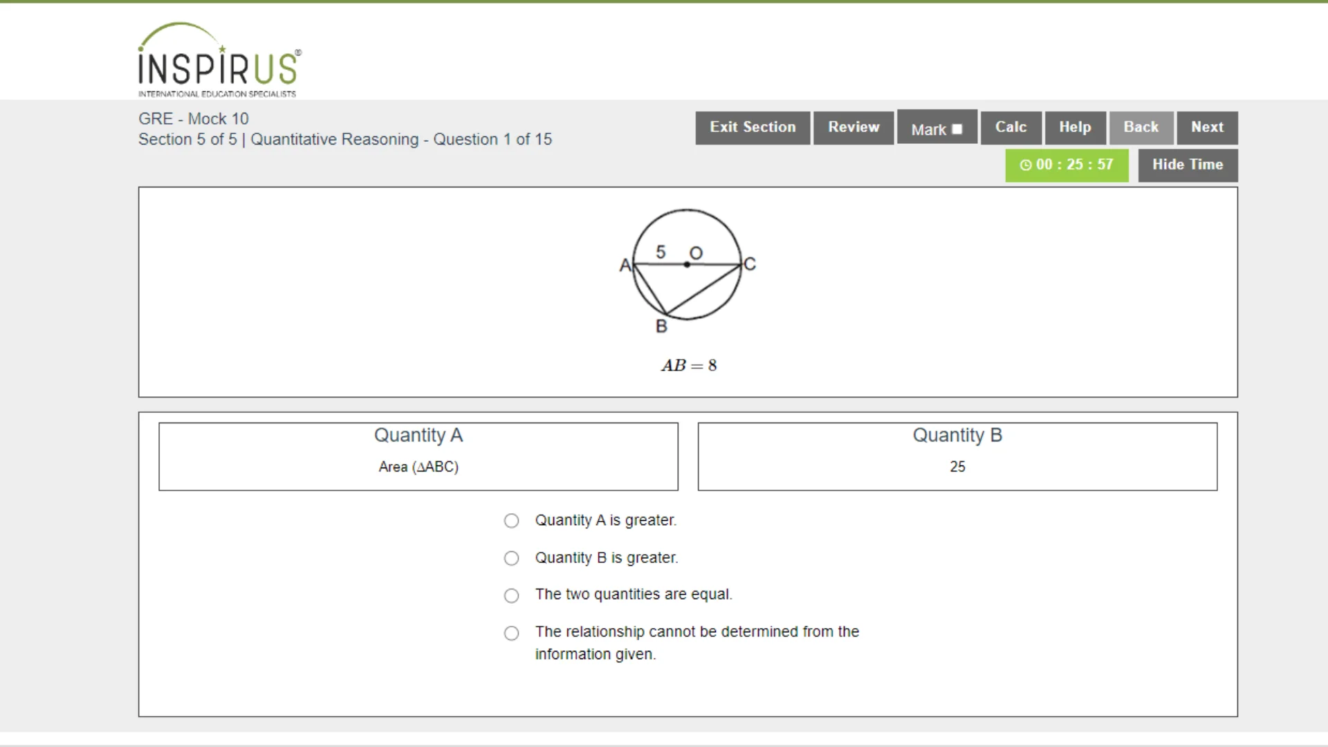 GRE Mock Test